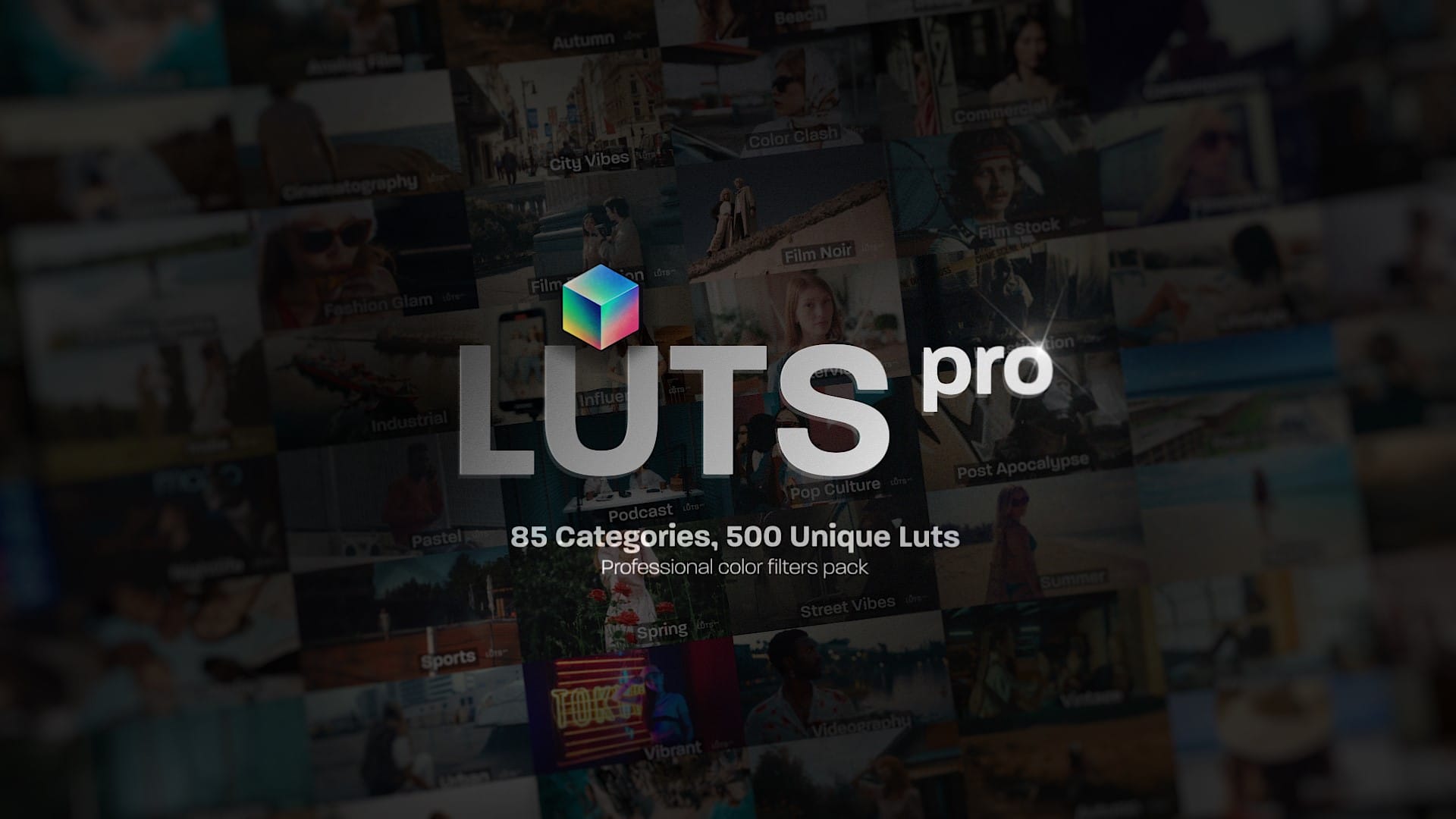 LUTs Manager Real Time Bulk Previews Tool & 500 LUTs for Effortless Professional Color Grading