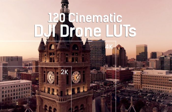 120 Cinematic DJI Drone LUTs