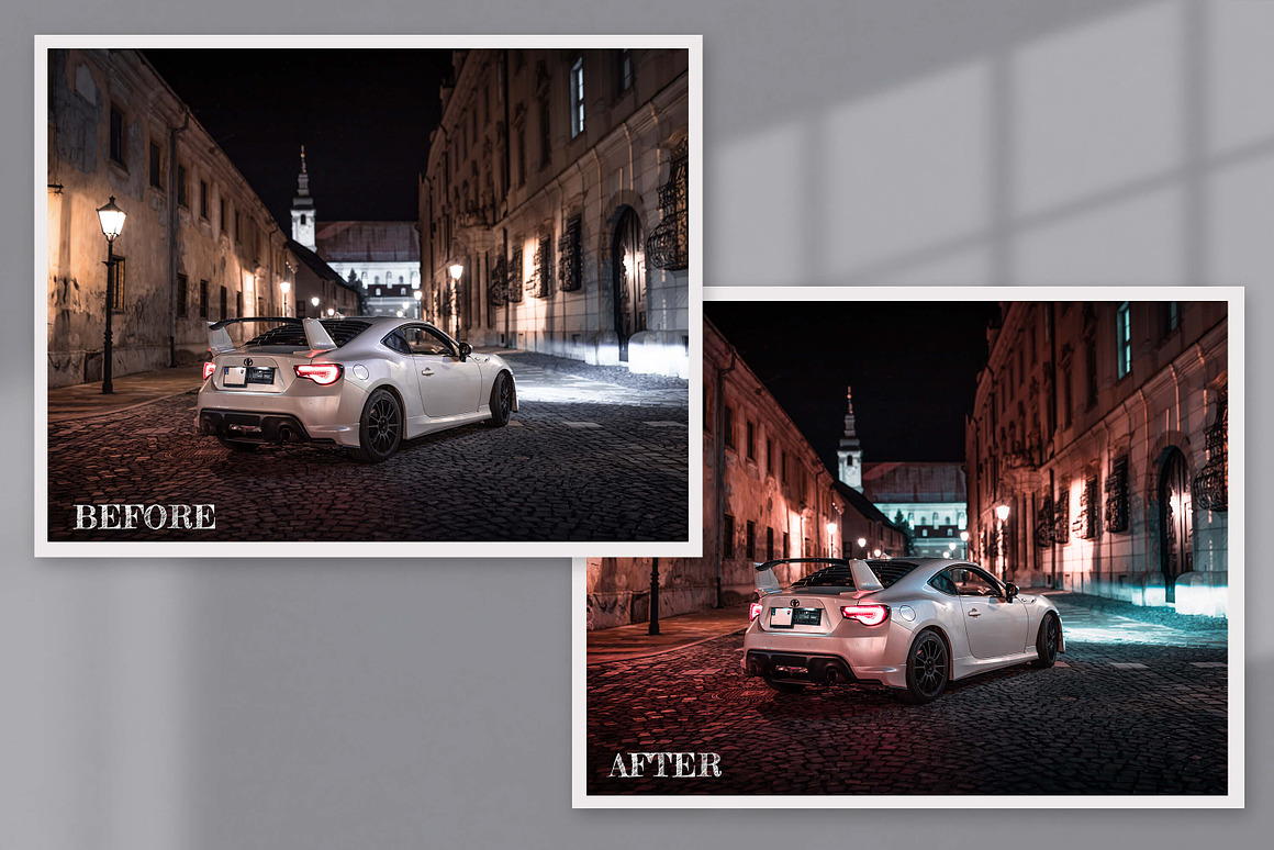 Automotive Lightroom Photoshop LUTs